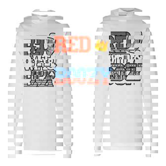 Red White And Boozy 4Th Of July Drinking Crew Party Long Sleeve T-Shirt - Seseable