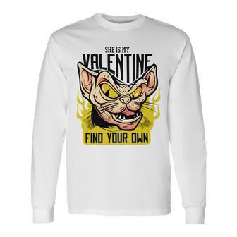 She Is My Valentine Cat Unisex Long Sleeve | Favorety AU