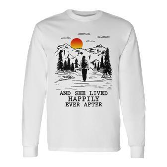 And She Lived Happily Ever After Long Sleeve T-Shirt - Monsterry UK