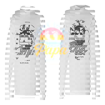 Soon To Be Papa Est 2022 Men Retro First Time Dad Papa Long Sleeve T-Shirt - Thegiftio UK