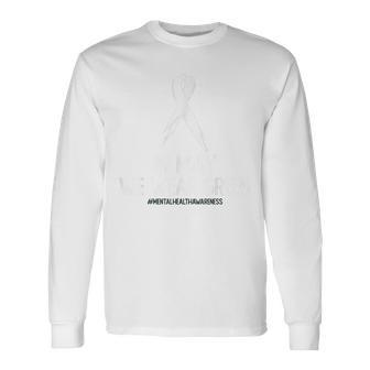 Mental Health Awareness Month In May We Wear Green Long Sleeve T-Shirt T-Shirt | Mazezy
