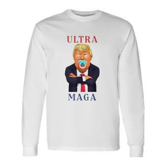 Ultra Maga Donald Trump Make America Great Again Long Sleeve T-Shirt T-Shirt | Mazezy