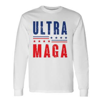 Ultra Maga Donald Trump Great Maga King Long Sleeve T-Shirt T-Shirt | Mazezy