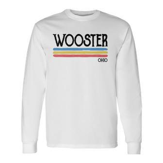 Vintage Wooster Ohio Oh Souvenir Long Sleeve T-Shirt T-Shirt | Mazezy