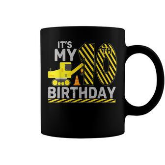 10 Years Old Boy Its My 10Th Birthday Construction Crane Coffee Mug - Seseable