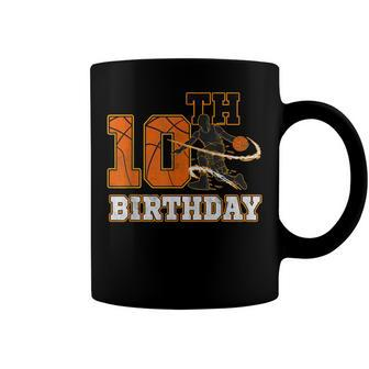 10Th Birthday Basketball Kids Boys Men Sport Lovers Coffee Mug - Seseable