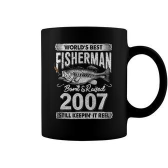 15 Years Old Fisherman Born In 2007 Fisherman 15Th Birthday Coffee Mug | Mazezy