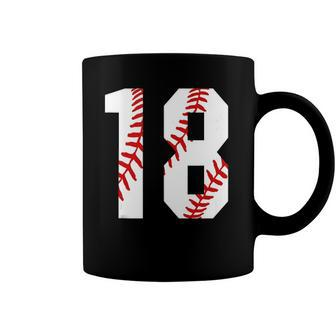 18 Baseball Mom Baseball Player Number 18 Sport Lover Coffee Mug | Mazezy