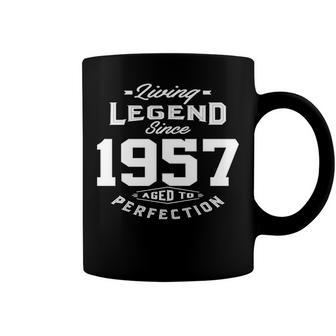 1957 Birthday Gift Living Legend Since 1957 Aged To Perfection Coffee Mug - Seseable