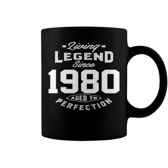 1980 Birthday Gift Living Legend Since 1980 Aged To Perfection Coffee Mug - Seseable