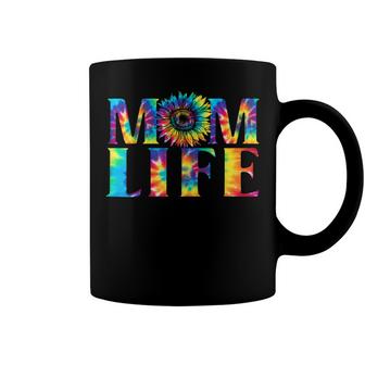 Mom Life Tie Dye Happy Mothers Day Sunflower  Coffee Mug