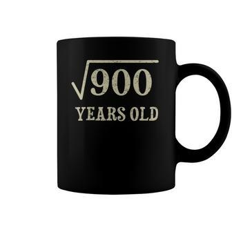 30 Years Old 30Th Birthday Give Idea Square Root Of 900 Vintage Birthday Coffee Mug | Mazezy