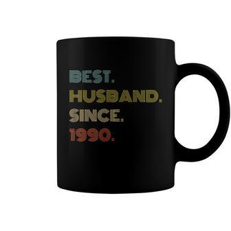 31St Wedding Anniversary Best Husband Since 1990 Coffee Mug - Monsterry UK