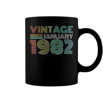 40Th Birthday Vintage January 1982 Forty Years Old Coffee Mug - Seseable