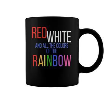 4Th Of July Gay Pride Rainbow America Equal Rights Tee Coffee Mug | Mazezy