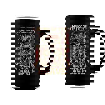 4Th Of July Military Home Of The Free Because Of The Brave Coffee Mug | Mazezy