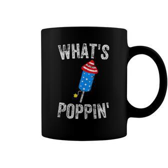 4Th Of July Summer Whats Poppin Funny Firework Coffee Mug | Mazezy CA