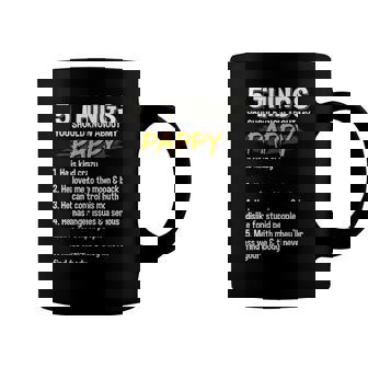 5 Things You Should Know About My Pappy Fathers Day Funny Coffee Mug | Mazezy