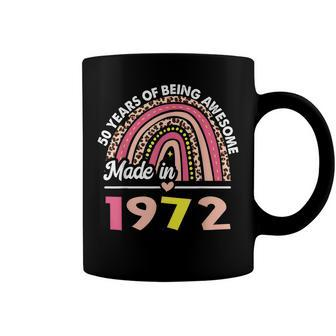 50 Years Old Gifts 50Th Birthday Born In 1972 Women Girls Coffee Mug - Seseable