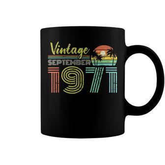 50Th Birthday Vintage September 1971 Fifty Years Old Coffee Mug - Seseable