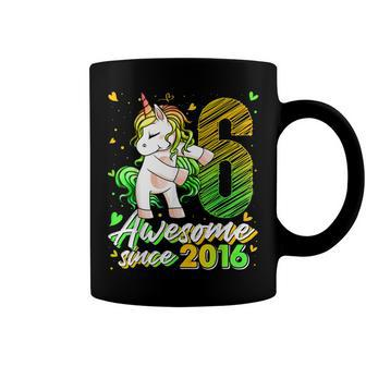 6 Years Old Gifts Unicorn Flossing 6Th Birthday Girl Unicorn Coffee Mug - Seseable