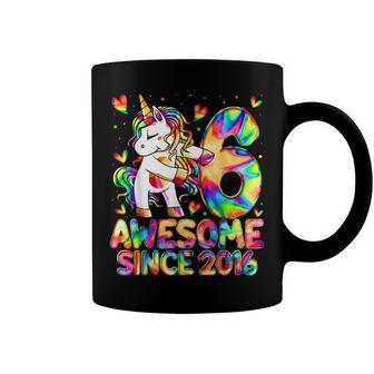 6Th Birthday Colorful Tie Dye 6 Year Old Unicorn Girls Gifts Coffee Mug - Seseable