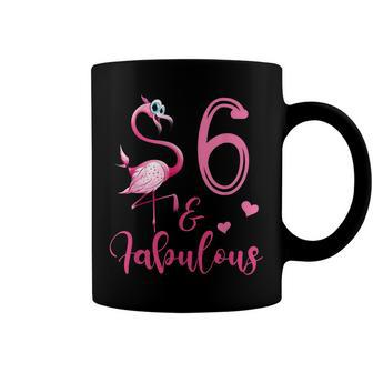 6Th Birthday Flamingo Fabulous 6 Year Old Coffee Mug - Seseable