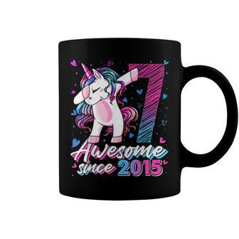 7 Years Old Gifts Unicorn Dabbing 7Th Birthday Girl Unicorn Coffee Mug - Seseable