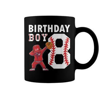 8 Years Old Boy Baseball Player 8Th Birthday Kids Coffee Mug - Seseable