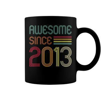 9 Year Old Gifts Awesome Since 2013 9Th Birthday Retro Coffee Mug - Seseable