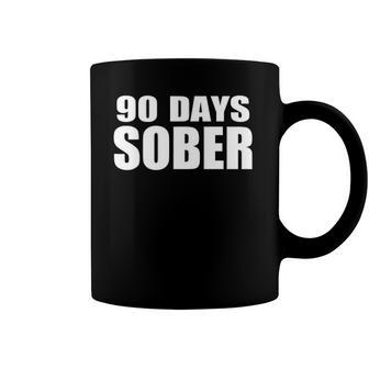 90 Days Sober - 3 Months Sobriety Accomplishment Coffee Mug | Mazezy