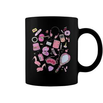 90S Styles Pink Nostalgia Graphic Coffee Mug | Mazezy