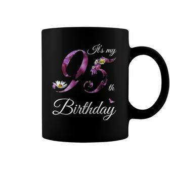95 Years Old Floral 1927 Its My 95Th Birthday Gift Coffee Mug | Mazezy