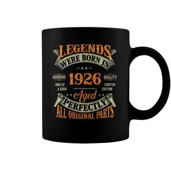 96Th Birthday Tee Vintage Legends Born In 1926 96 Years Old Coffee Mug | Mazezy