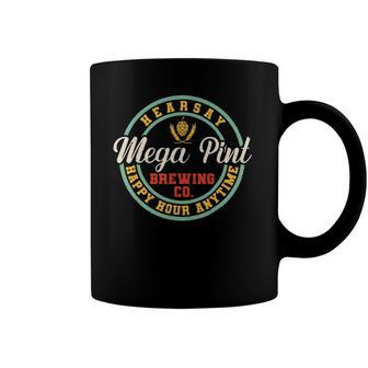 A Mega Pint Brewing Co Hearsay Happy Hour Anytime Tee Coffee Mug | Mazezy AU