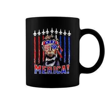 Abraham Lincoln 4Th Of July Merica Patriotic American Flag Coffee Mug | Mazezy UK
