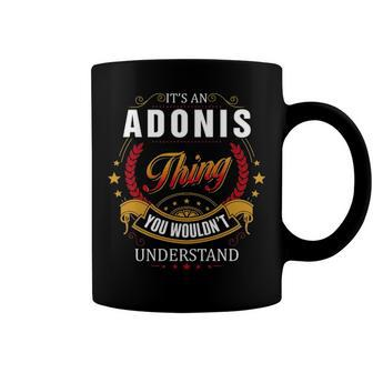 Adonis Shirt Family Crest Adonis T Shirt Adonis Clothing Adonis Tshirt Adonis Tshirt Gifts For The Adonis Coffee Mug - Seseable
