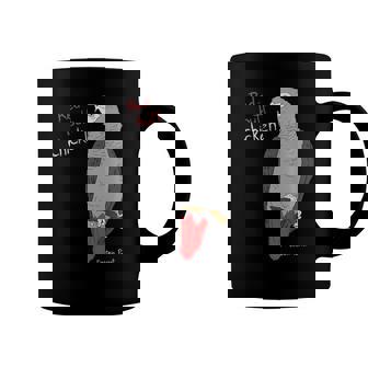 African Grey Parrot Red Butt Chicken Coffee Mug | Mazezy