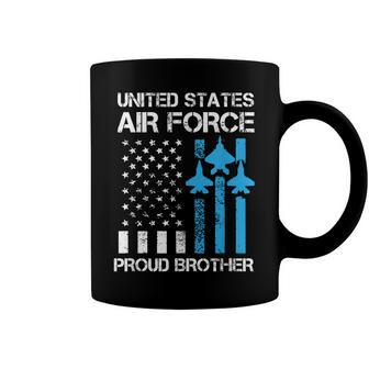 Air Force Us Veteran | Proud Air Force Brother 4Th Of July Coffee Mug - Seseable