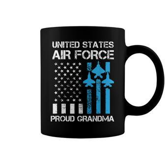 Air Force Us Veteran | Proud Air Force Grandma 4Th Of July Coffee Mug - Seseable