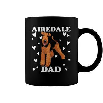 Airedale Dad Papa Daddy Pa Father Bingley Coffee Mug | Mazezy