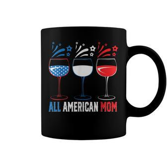 All American Mom 4Th Of July Pride Patriot Flag Mother V2 Coffee Mug - Seseable