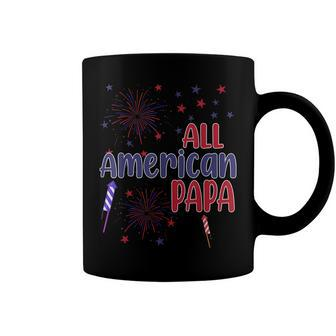 All American Papa Pride Usa Independence Day 4Th Of July Coffee Mug - Seseable