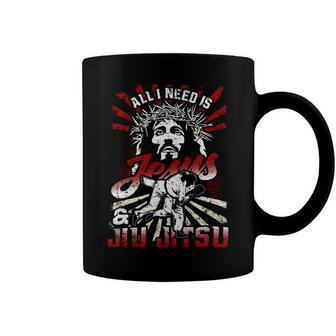 All I Need Is Jesus And Jiu Sitsu Combat Sport Dd Coffee Mug - Monsterry UK