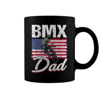 American Flag Bmx Dad Fathers Day Funny 4Th Of July Coffee Mug - Seseable
