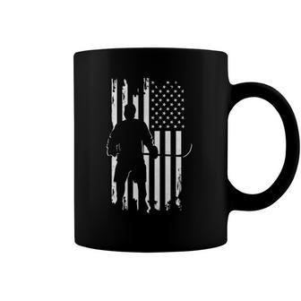 American Flag Hockey Apparel - Hockey  Coffee Mug