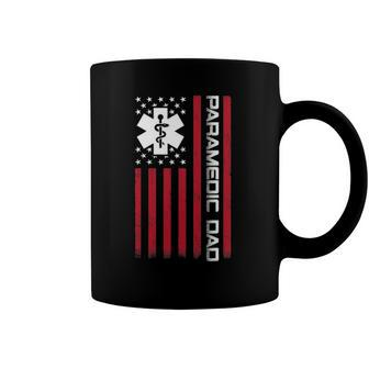 American Flag Paramedic Dad Gift For Fathers Day Coffee Mug | Mazezy