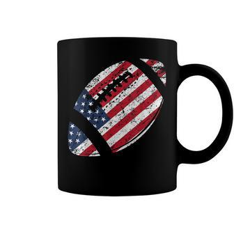American Football 4Th July American Flag Patriotic Gift Coffee Mug - Seseable