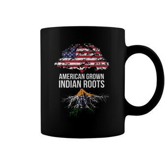 American Grown With Indian Roots - India Tee Coffee Mug | Mazezy