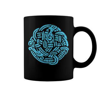 Ancient Viking Serpent Amulet For Nordic Lore Lovers V2 Coffee Mug | Seseable CA